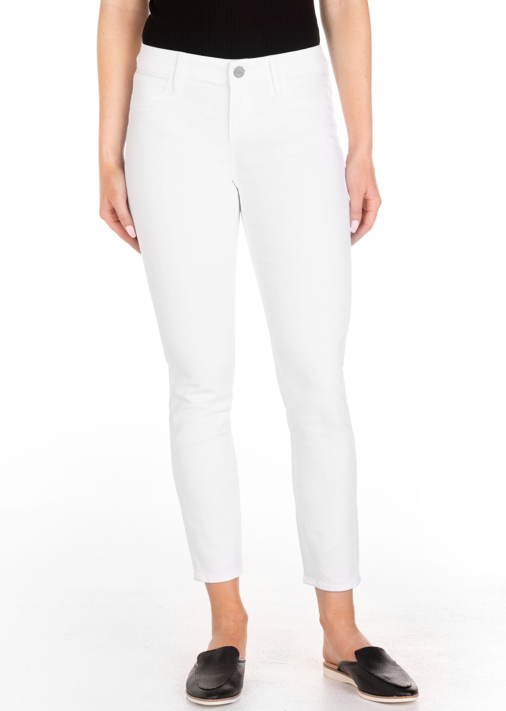 the carly white jean in pearl